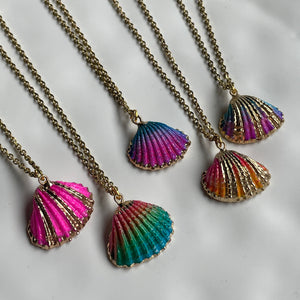Oki Hand-Painted Seashell Necklaces