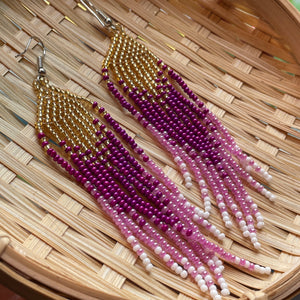 Naina Handmade Beaded Dangle Earrings