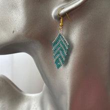 Load image into Gallery viewer, Eni Handmade Beaded Leaf Earrings