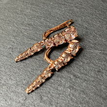 Load image into Gallery viewer, Sofiya Rose Gold Zircon Dangle Earrings