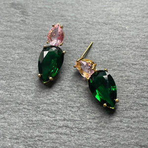 Lara Zircon Tear Drop Earrings