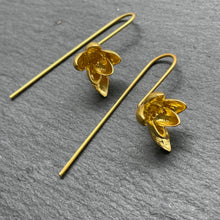 Load image into Gallery viewer, Bloom Gold Floral Earrings