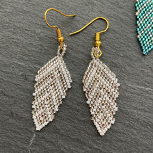 Load image into Gallery viewer, Eni Handmade Beaded Leaf Earrings