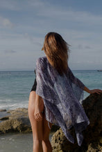 Load image into Gallery viewer, Izara Blue Snake Print Kaftan