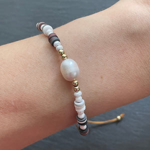 Kiana Handmade Freshwater Pearl Beaded Bracelet