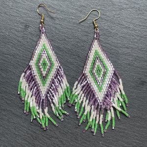 Sakari (M) Handmade Beaded Dangle Earrings