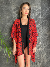 Load image into Gallery viewer, Orana Kaftan in Red Leopard