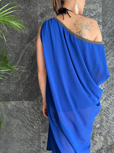 Khani Kaftan Dress in Blue