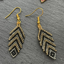 Load image into Gallery viewer, Eni Handmade Beaded Leaf Earrings