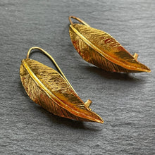 Load image into Gallery viewer, Laurel Gold Leaf Earrings