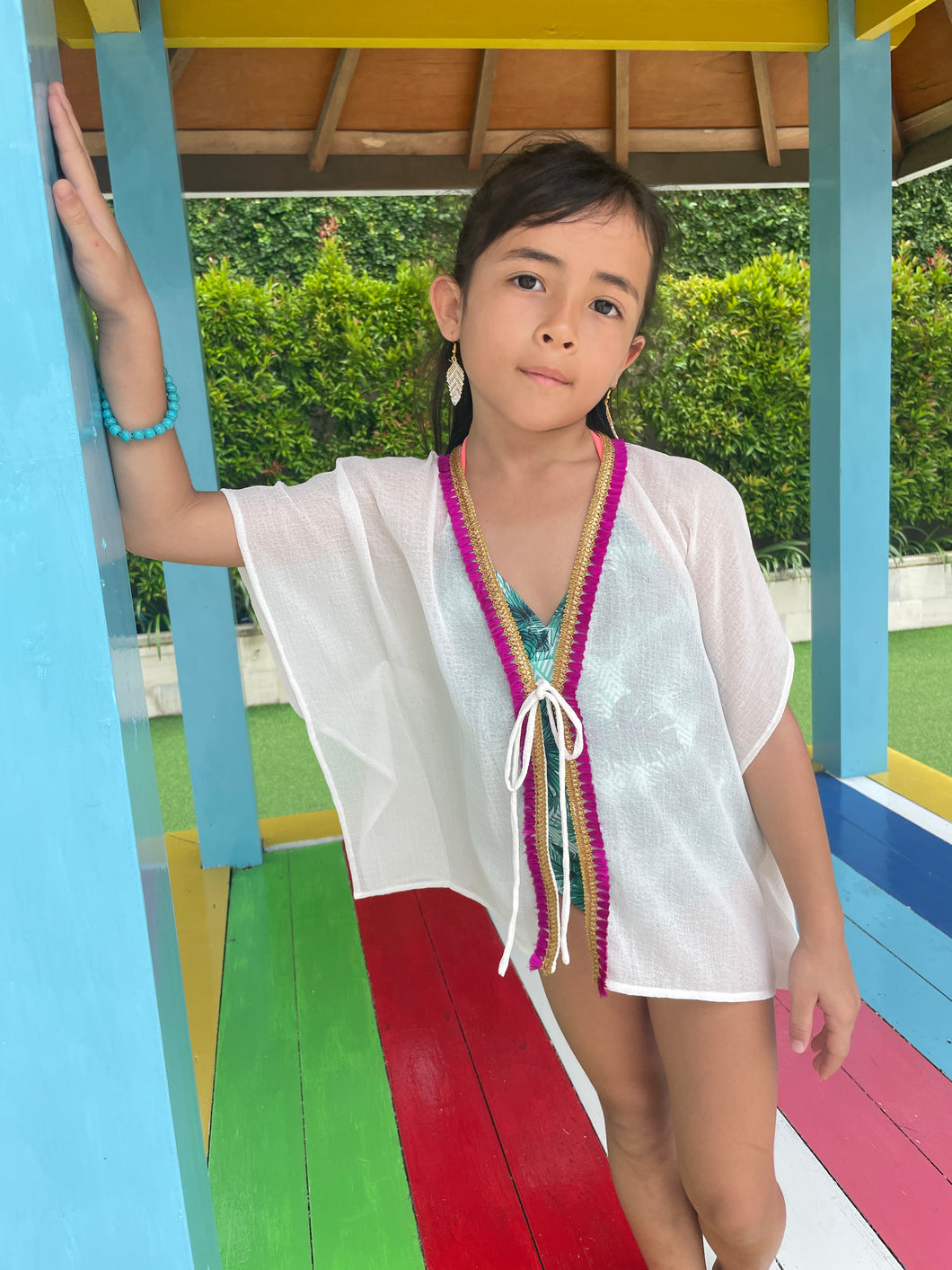 Aisha Kids Beach Kaftan