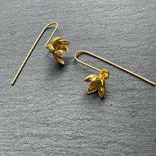 Load image into Gallery viewer, Bloom Gold Floral Earrings