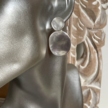 Load image into Gallery viewer, Alba 2-tier Matte Metallic Dangle Earrings