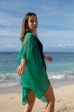 Load image into Gallery viewer, Dione Kaftan in Emerald Green