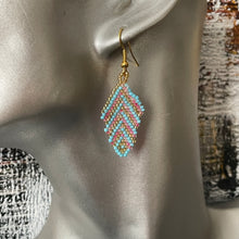 Load image into Gallery viewer, Eni Handmade Beaded Leaf Earrings