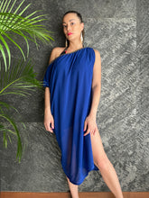 Load image into Gallery viewer, Khani Kaftan Dress in Blue