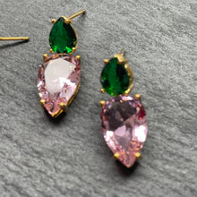 Load image into Gallery viewer, Lara Zircon Tear Drop Earrings