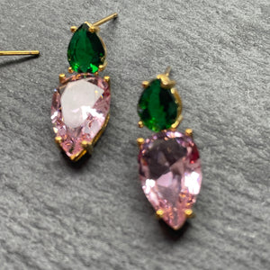 Lara Zircon Tear Drop Earrings