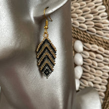 Load image into Gallery viewer, Eni Handmade Beaded Leaf Earrings