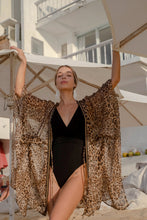 Load image into Gallery viewer, Kira Leopard Print Kaftan