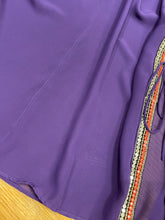Load image into Gallery viewer, Zecca royal purple chiffon sequin trimmed womens beachwear resort wear beach kaftan in a mommy and me matching set
