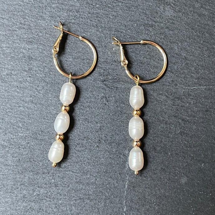 Lilia Freshwater Pearl Dangle Earrings