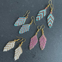 Load image into Gallery viewer, Eni Handmade Beaded Leaf Earrings