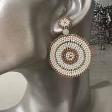 Load image into Gallery viewer, Lyana Handmade Beaded Earrings in Nude