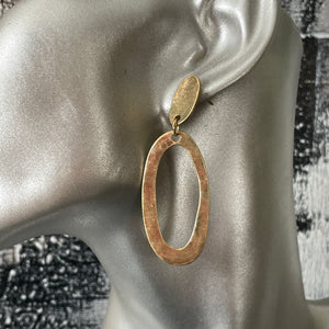 Revna Matte Textured Gold & Silver Earrings