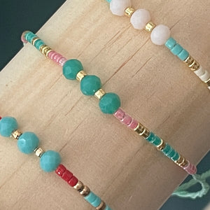 Zuri Handmade Glass Bead Bracelets