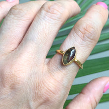 Load image into Gallery viewer, Dimitra gold-plated tourmaline ring