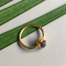 Load image into Gallery viewer, Dimitra gold-plated tourmaline ring