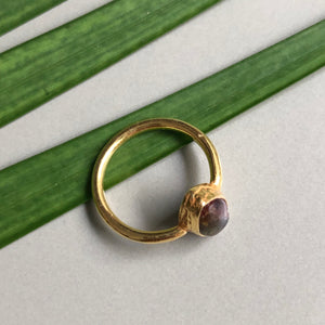 Dimitra gold-plated tourmaline ring