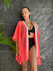 Flowy and lightweight beach kaftan cover up for tropical resort getaways in Dubai and beyond
